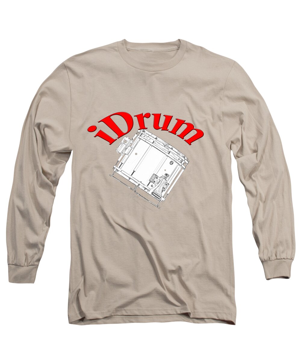 Drum Long Sleeve T-Shirt featuring the photograph iDrum by M K Miller