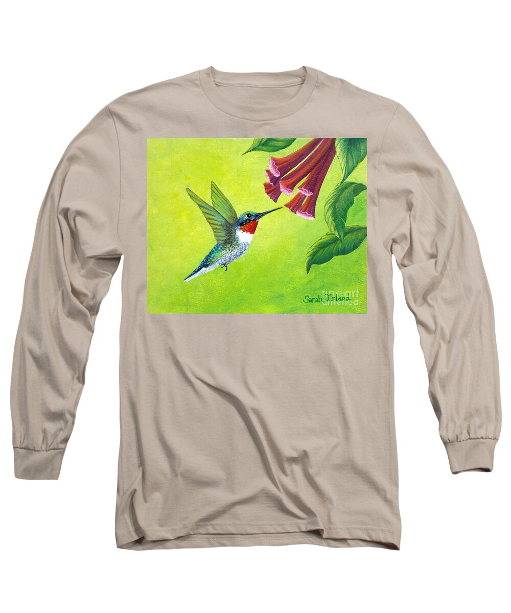In Long Sleeve T-Shirt featuring the painting In the Blink of an Eye by Sarah Irland