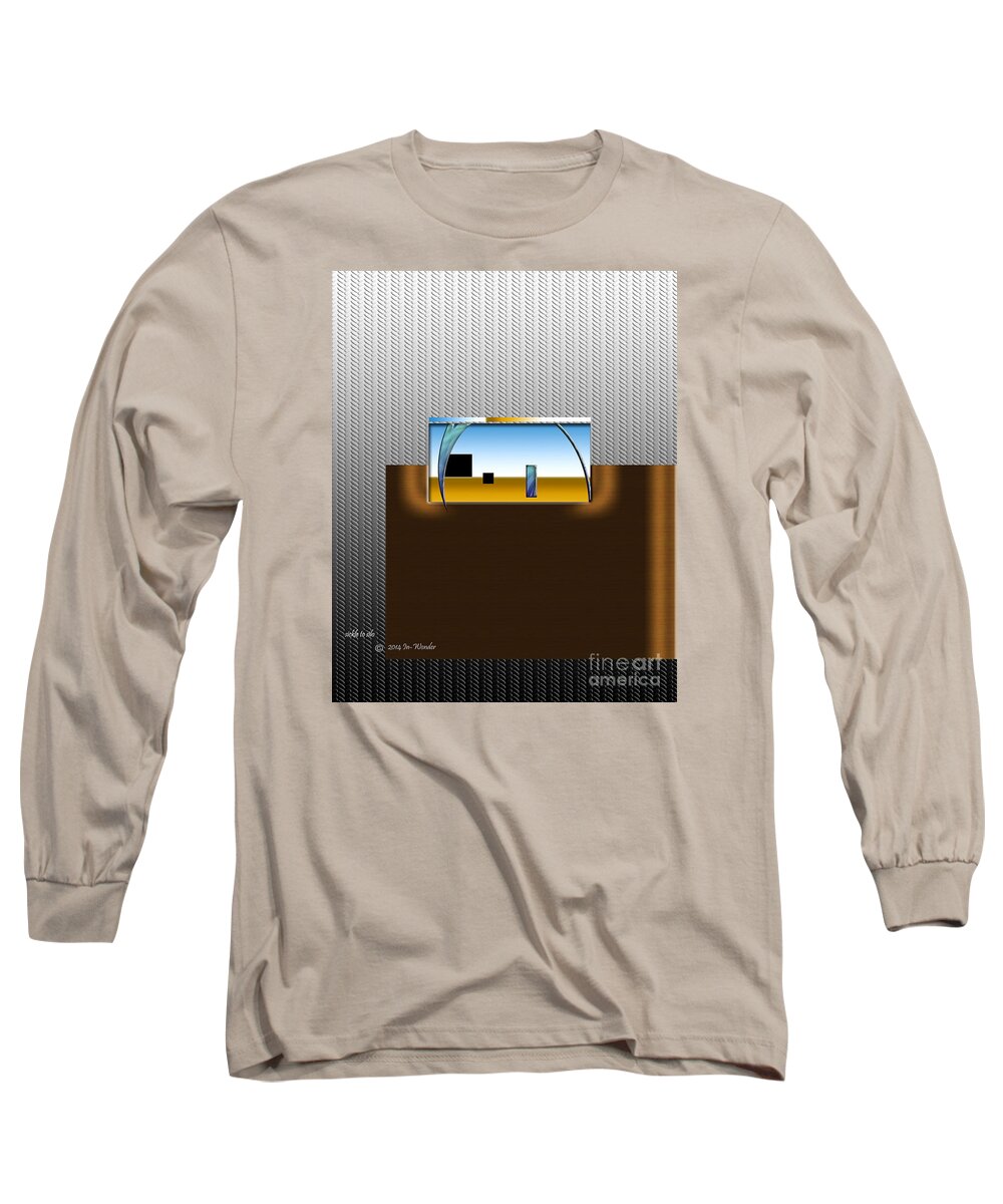Face Long Sleeve T-Shirt featuring the digital art Inw_20a6109_sickle-to-silo by Kateri Starczewski