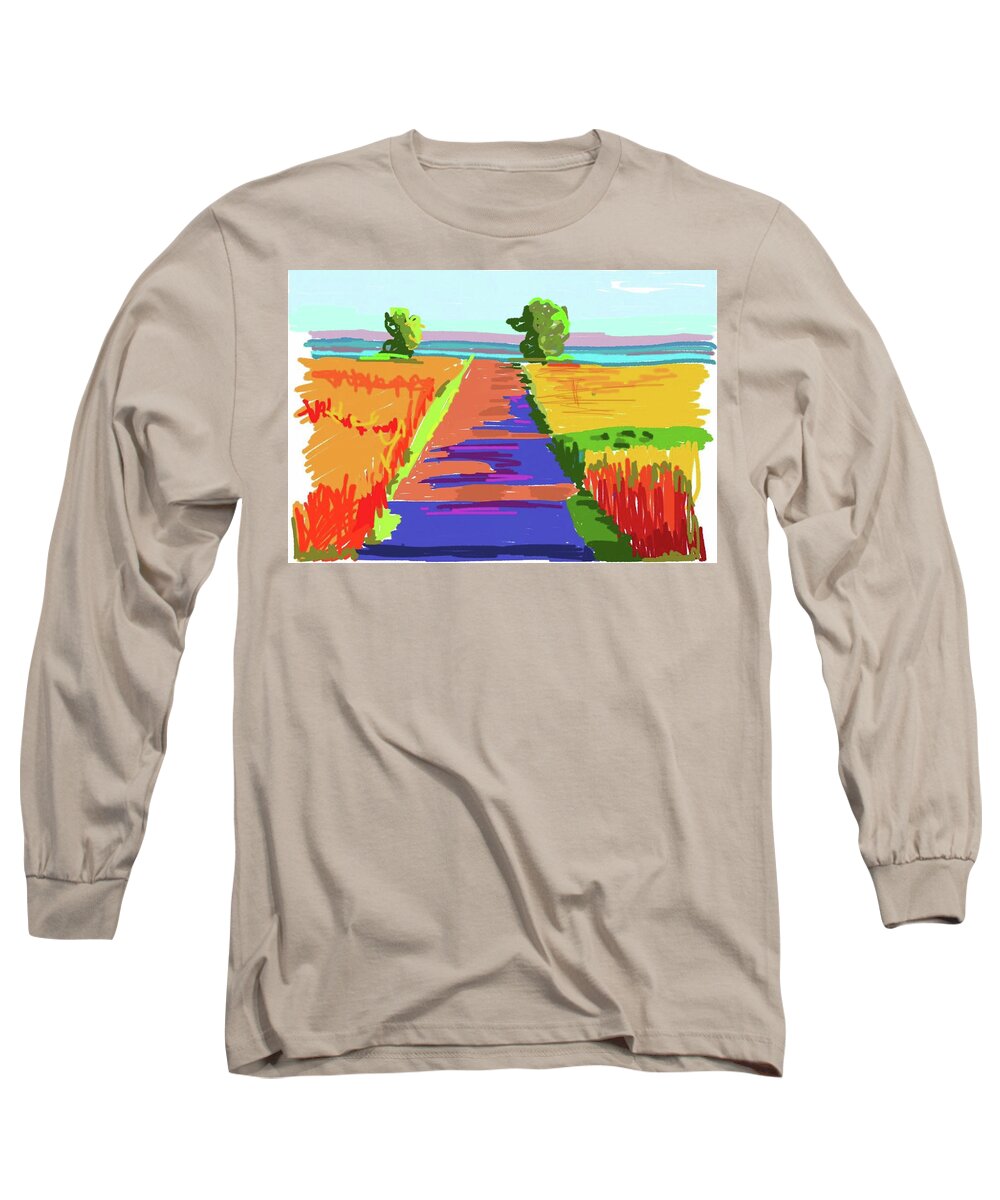 Digital Long Sleeve T-Shirt featuring the digital art Destination by Bonny Butler