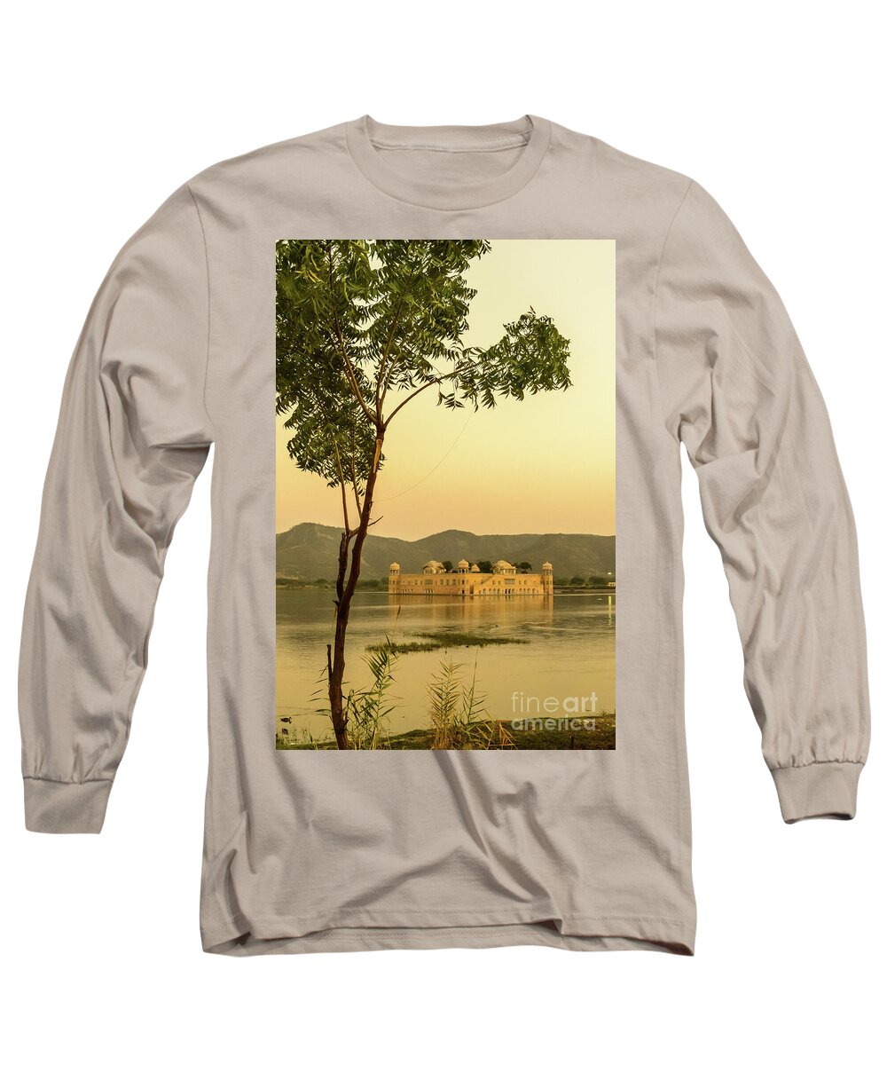 Lake Long Sleeve T-Shirt featuring the photograph Jal Mahal by Werner Padarin