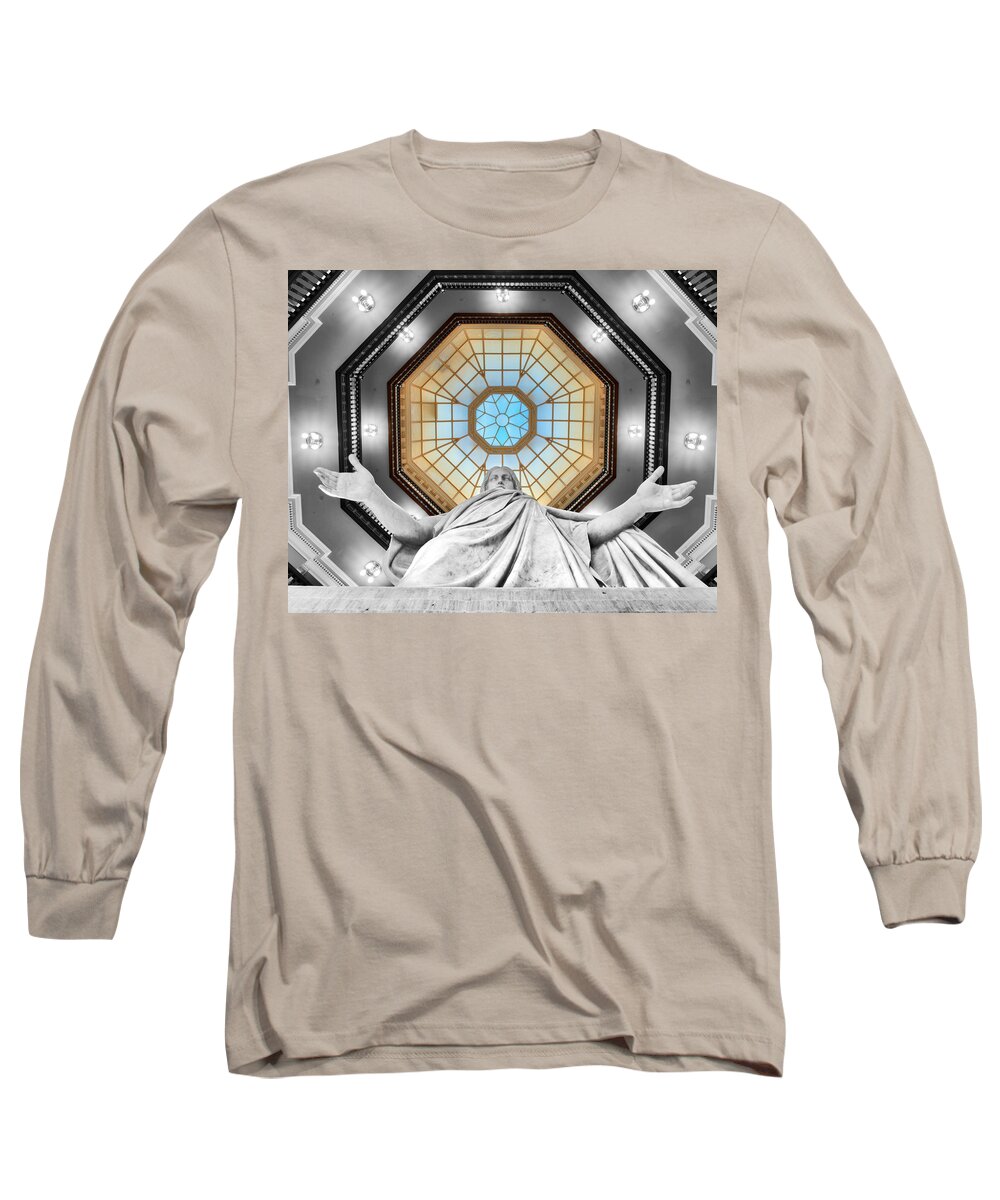 American Kiwi Photo Long Sleeve T-Shirt featuring the photograph Jesus Halo by Mark Dodd