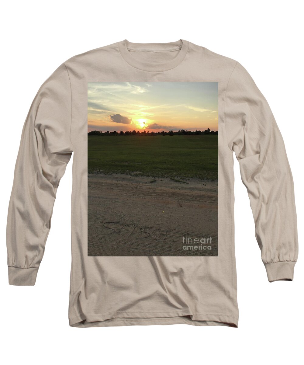Sunset Long Sleeve T-Shirt featuring the photograph Jesus Healing Sunset by Matthew Seufer