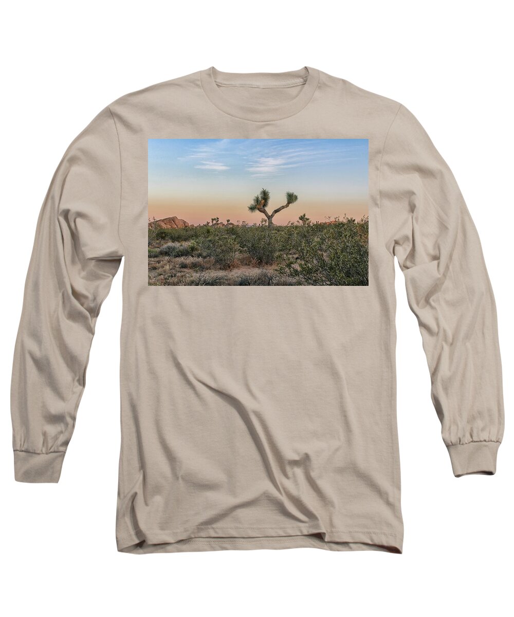 Joshua Tree Long Sleeve T-Shirt featuring the photograph Joshua Tree Evening by Alison Frank