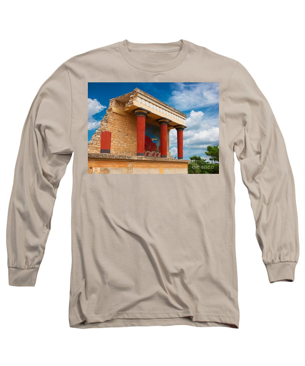 Knossos Long Sleeve T-Shirt featuring the photograph Knossos palace at Crete, Greece by Anastasy Yarmolovich