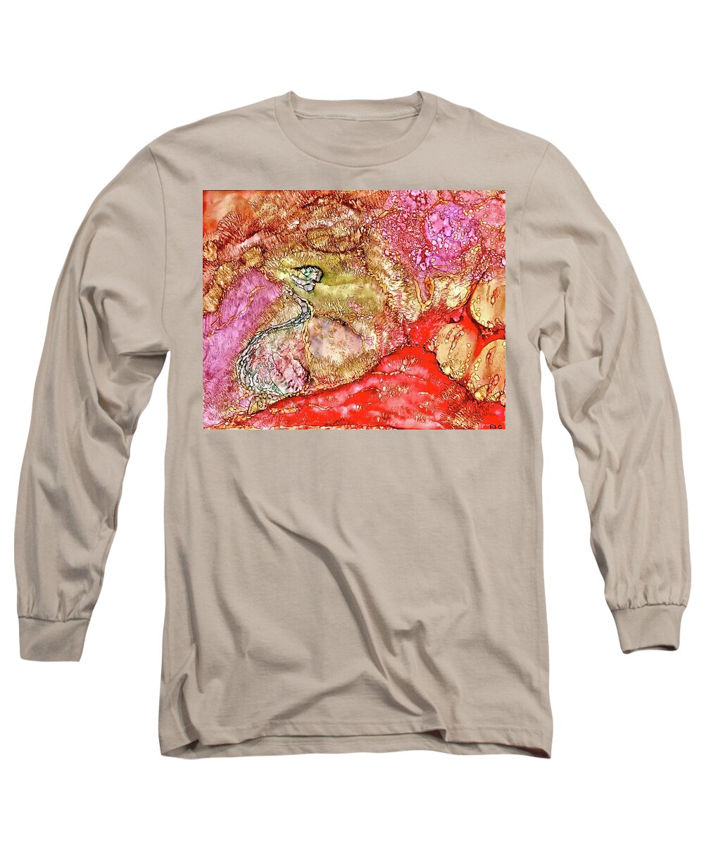 Kyoto Spring Long Sleeve T-Shirt featuring the painting Kyoto Spring by Bellesouth Studio