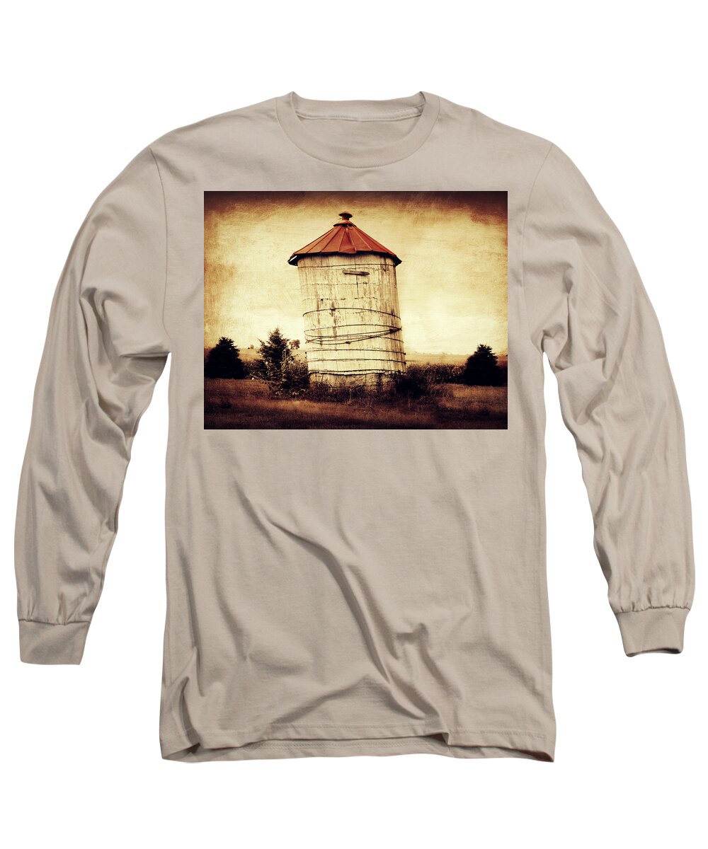 Country Art Long Sleeve T-Shirt featuring the photograph Leaning tower by Julie Hamilton
