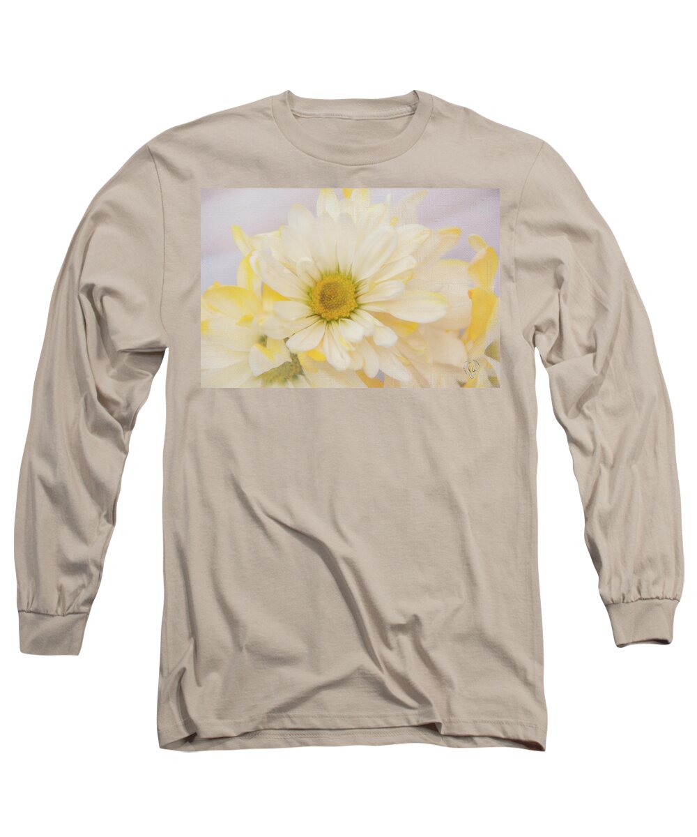  Daisy Long Sleeve T-Shirt featuring the photograph Lemon Sunshine by Pamela Williams