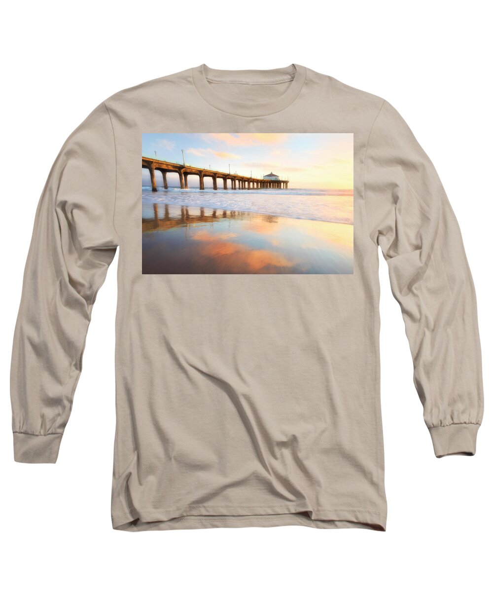 Ocean Long Sleeve T-Shirt featuring the photograph Light Reflections by Nicki Frates