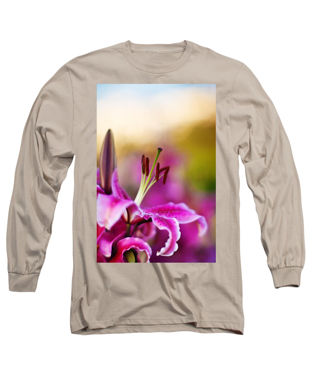 Lily Long Sleeve T-Shirt featuring the photograph Lily Impression by Mike Reid