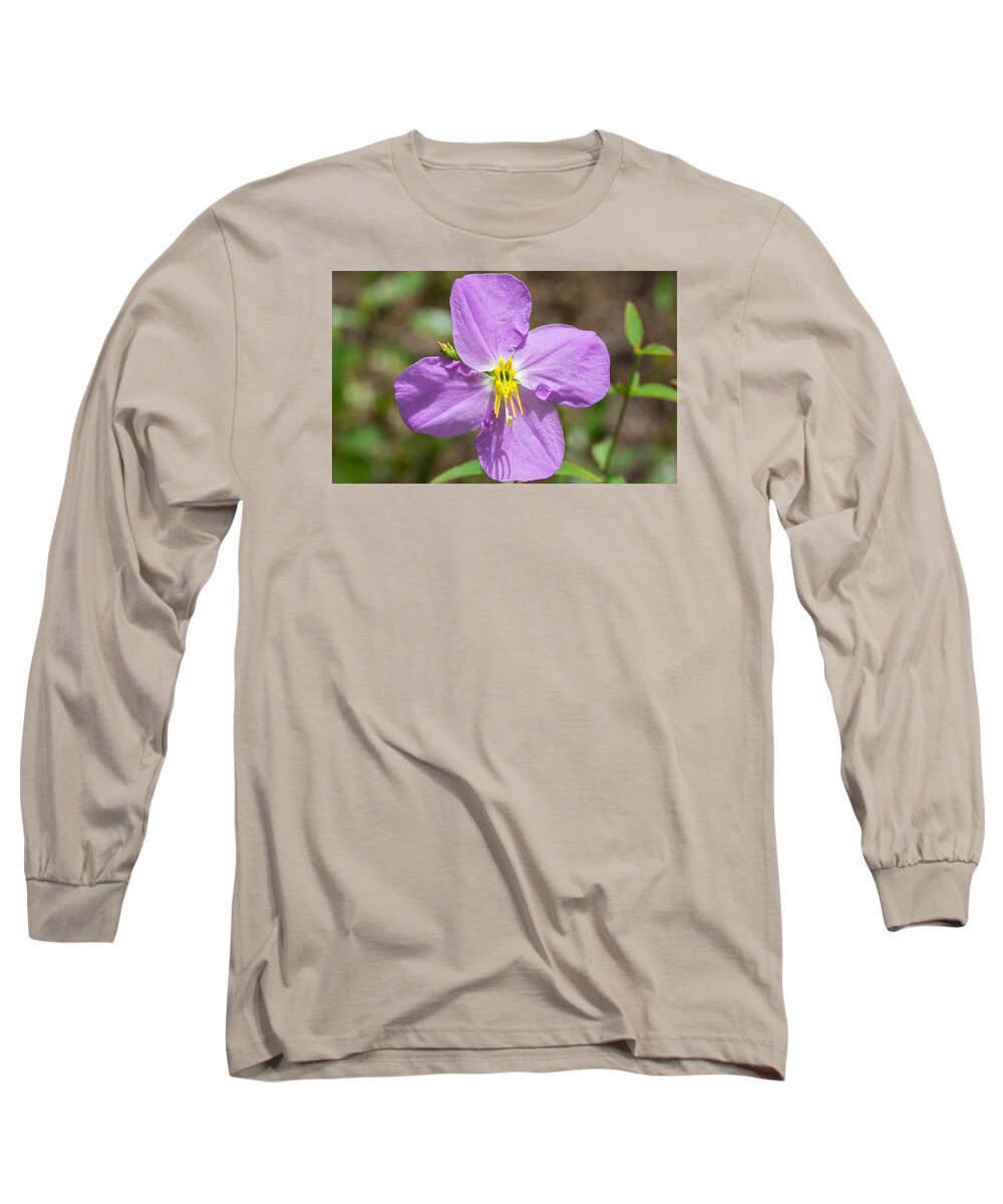 Nature Long Sleeve T-Shirt featuring the photograph Meadow Beauty by Kenneth Albin