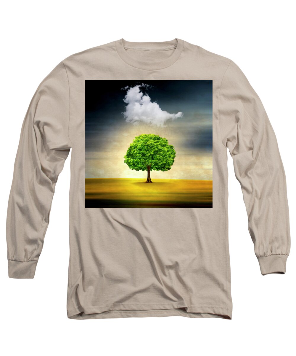 Tree Long Sleeve T-Shirt featuring the photograph Medusa Rain by Philippe Sainte-Laudy