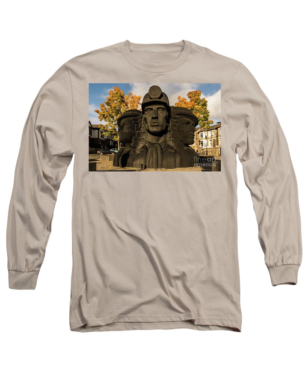 Bargoed Miners Long Sleeve T-Shirt featuring the photograph Miners In The Autumn by Steve Purnell
