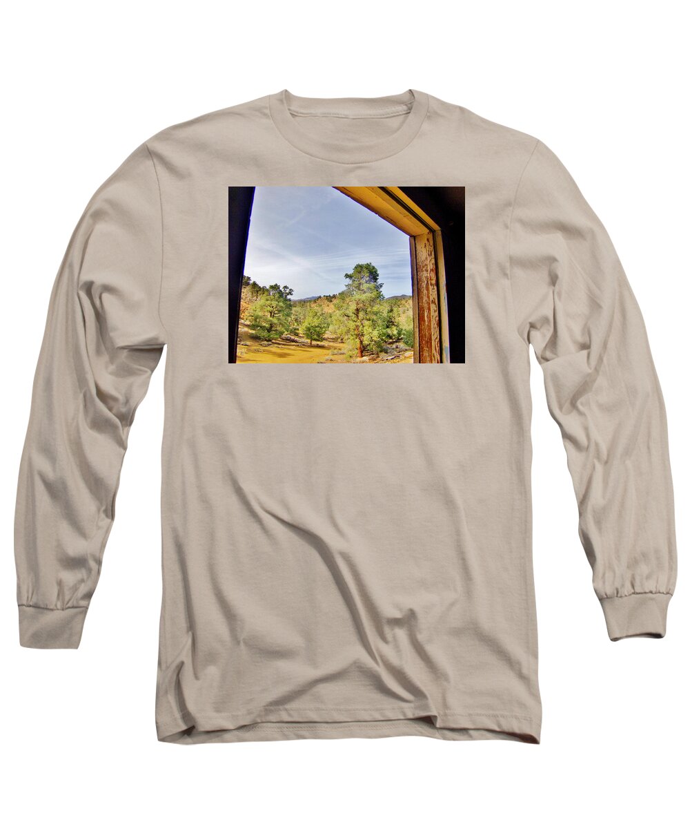 Sky Long Sleeve T-Shirt featuring the photograph More Window Views by Marilyn Diaz