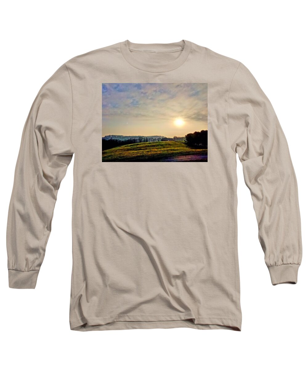 Mist Long Sleeve T-Shirt featuring the photograph Morning Mist by Chris Montcalmo