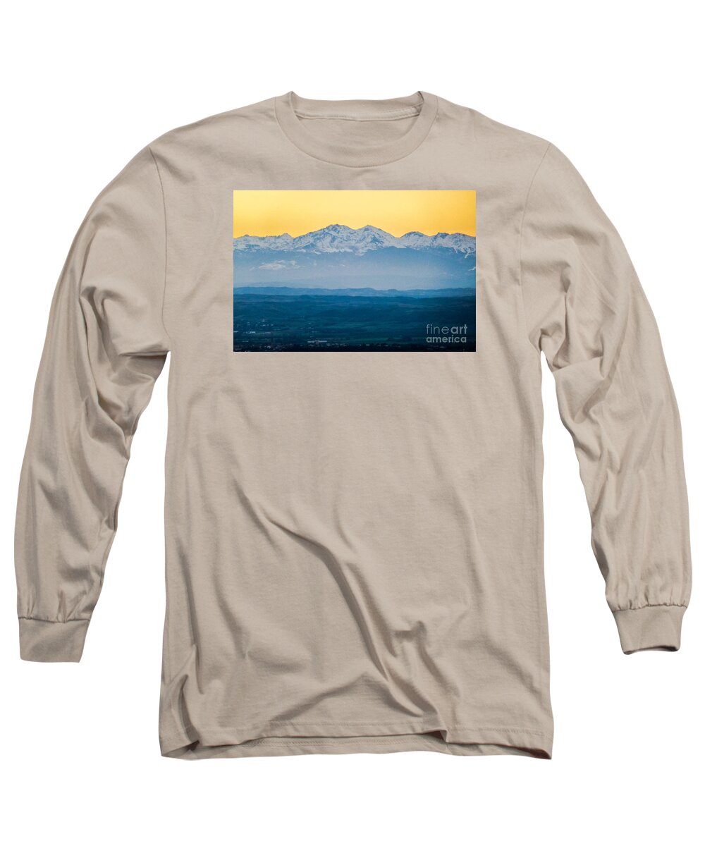 Adornment Long Sleeve T-Shirt featuring the photograph Mountain Scenery 7 by Jean Bernard Roussilhe
