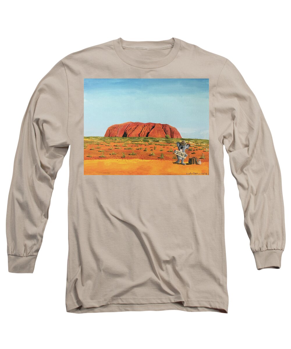 Need A Lift Long Sleeve T-Shirt featuring the painting Need a Lift by Winton Bochanowicz