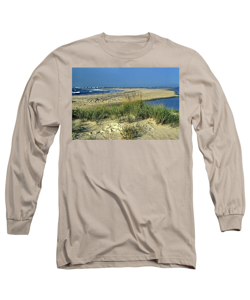 Inlet Long Sleeve T-Shirt featuring the photograph New Jersey Inlet by Sally Weigand