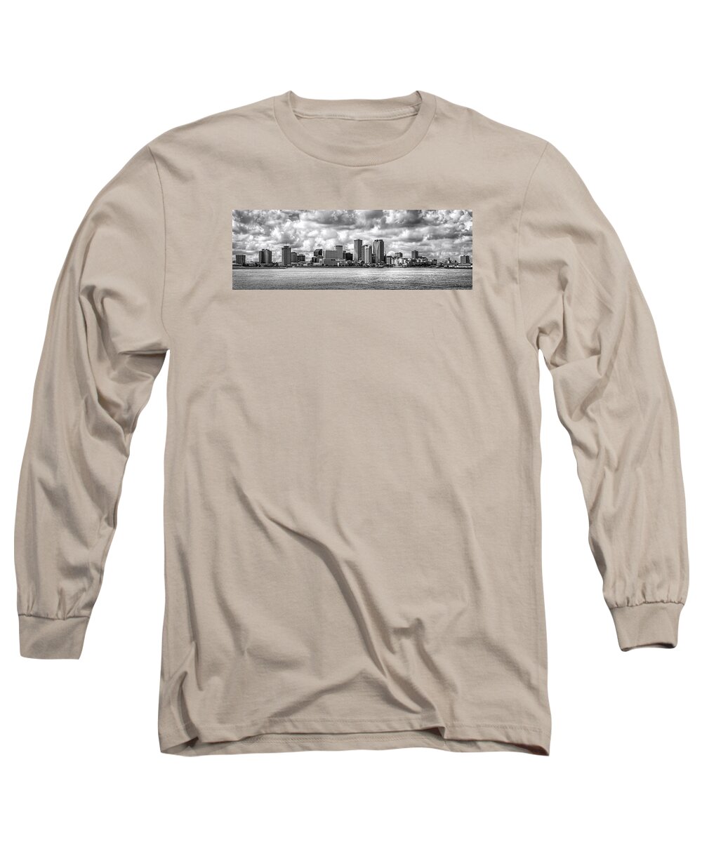 Nola Long Sleeve T-Shirt featuring the photograph New Orleans Pano 2 by Diana Powell