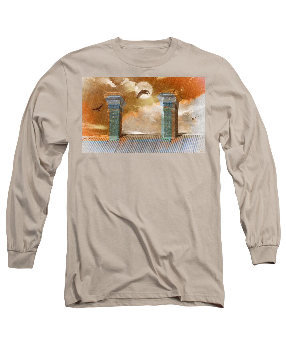 House Long Sleeve T-Shirt featuring the photograph Night Vision by Holly Kempe