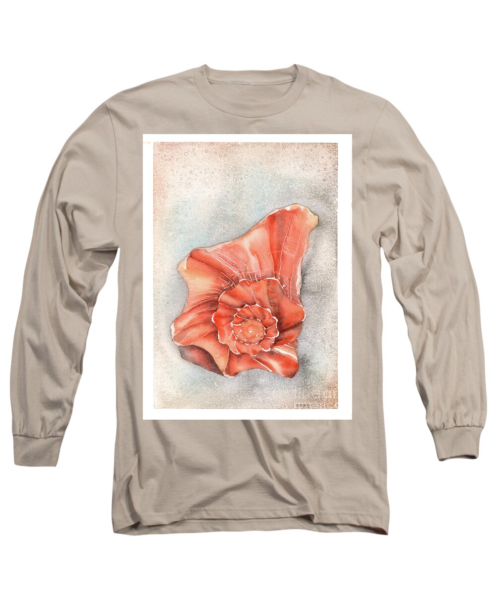 Whelk Long Sleeve T-Shirt featuring the painting Old Whelk by Hilda Wagner
