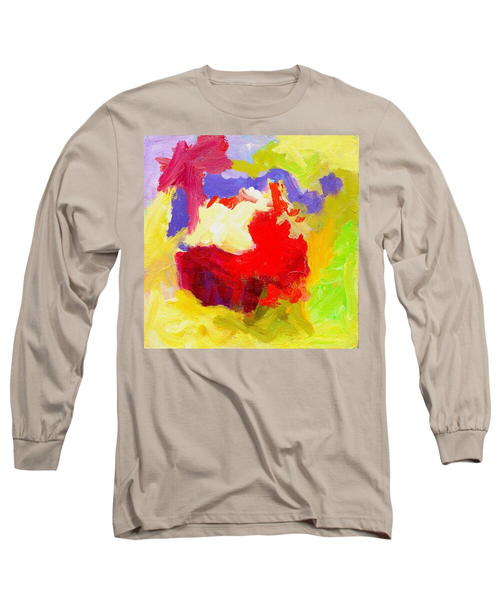 Acrylic Long Sleeve T-Shirt featuring the painting Once Again 3 by Marcy Brennan
