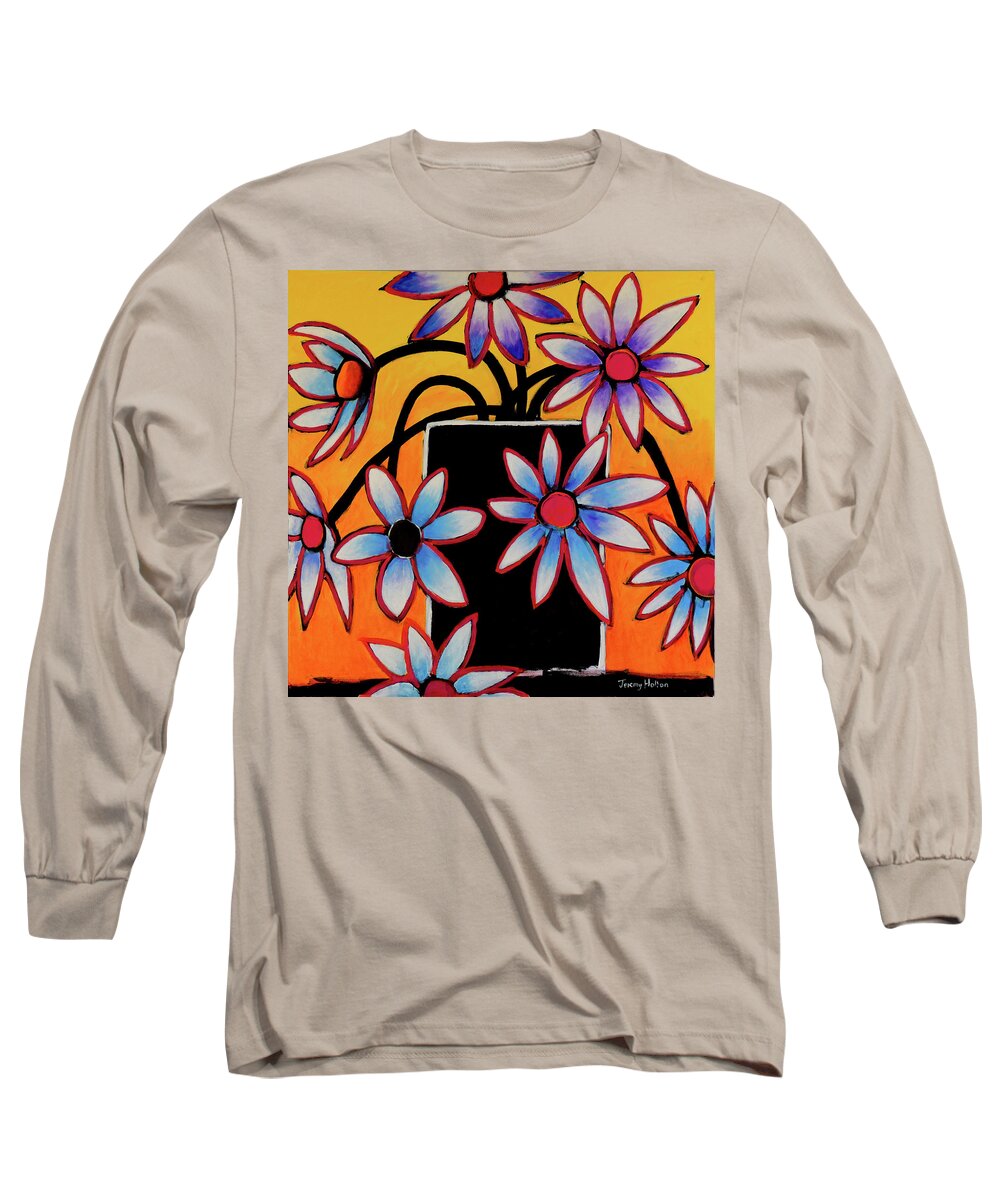 Black And White Long Sleeve T-Shirt featuring the painting Only for you by Jeremy Holton