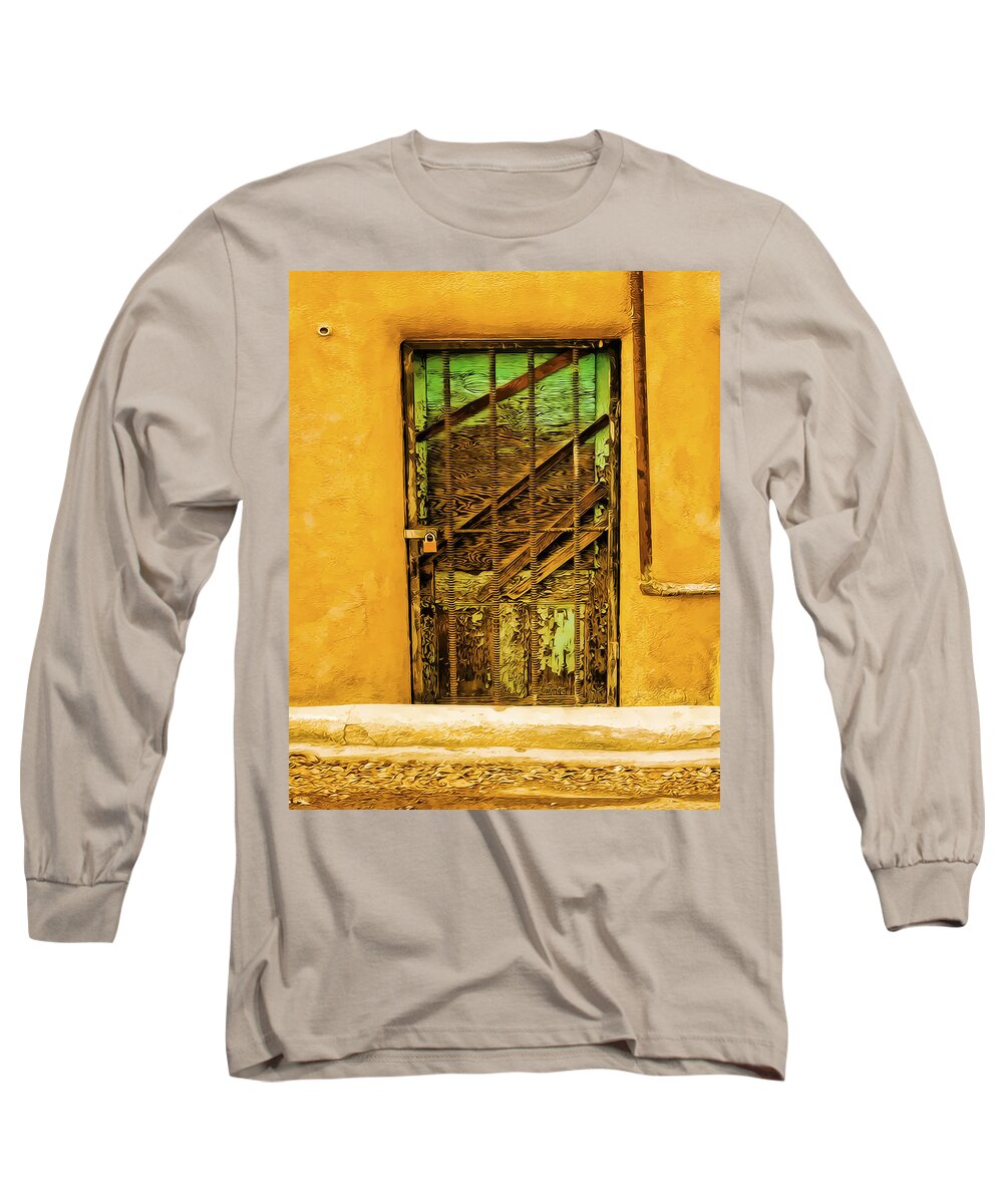 Door Long Sleeve T-Shirt featuring the photograph Out Back by Terry Fiala
