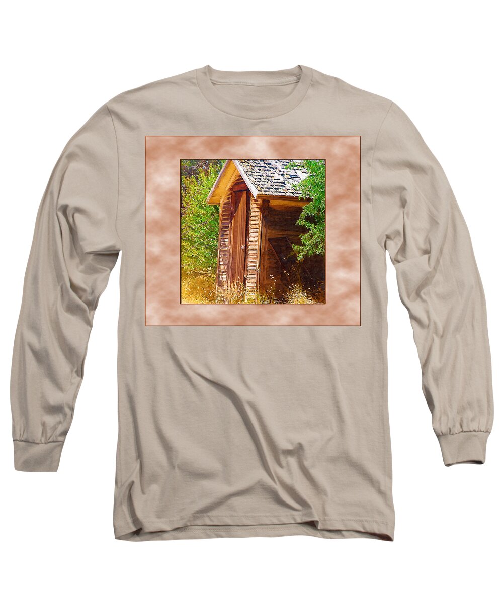 Outhouse Long Sleeve T-Shirt featuring the photograph Outhouse 1 by Susan Kinney