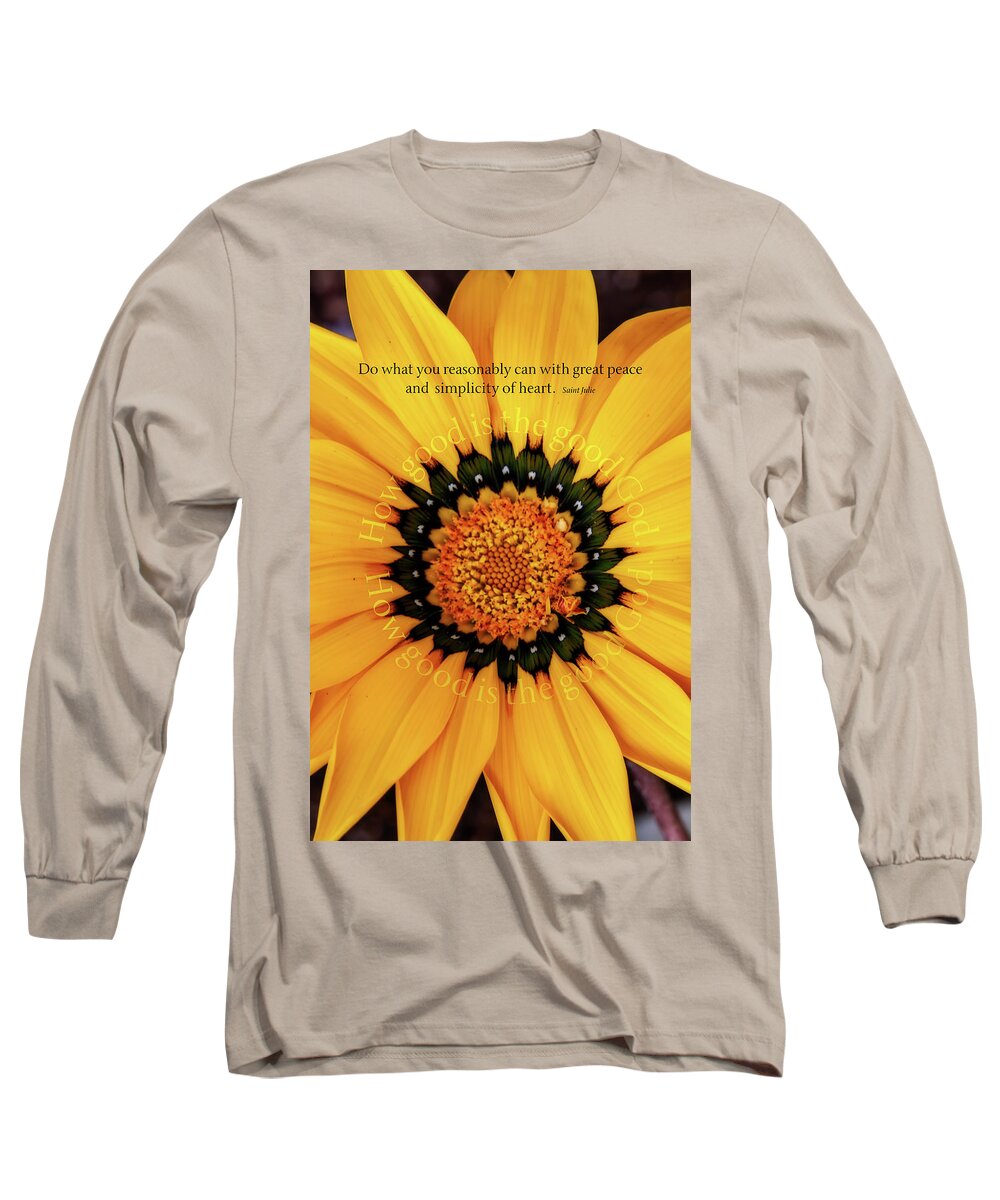 Photography Long Sleeve T-Shirt featuring the digital art Peace and Simplicity Vertical by Terry Davis