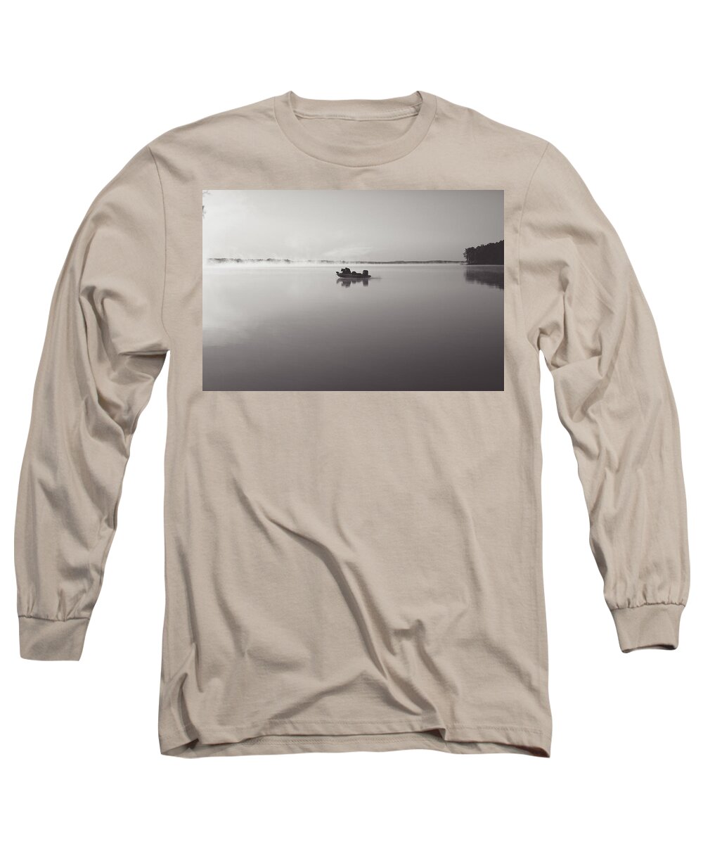 Fog Long Sleeve T-Shirt featuring the photograph Peacefull Fishing by Jessica Brown