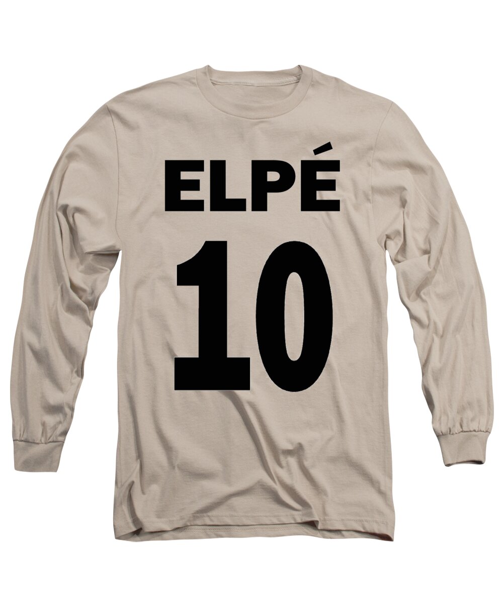 Pele Long Sleeve T-Shirt featuring the mixed media Pele 10 by Charlie Ross