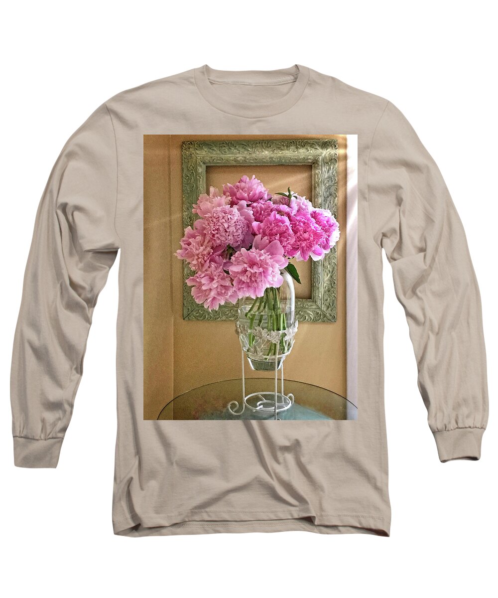 Peonies Long Sleeve T-Shirt featuring the photograph Perfect Picture by Jill Love