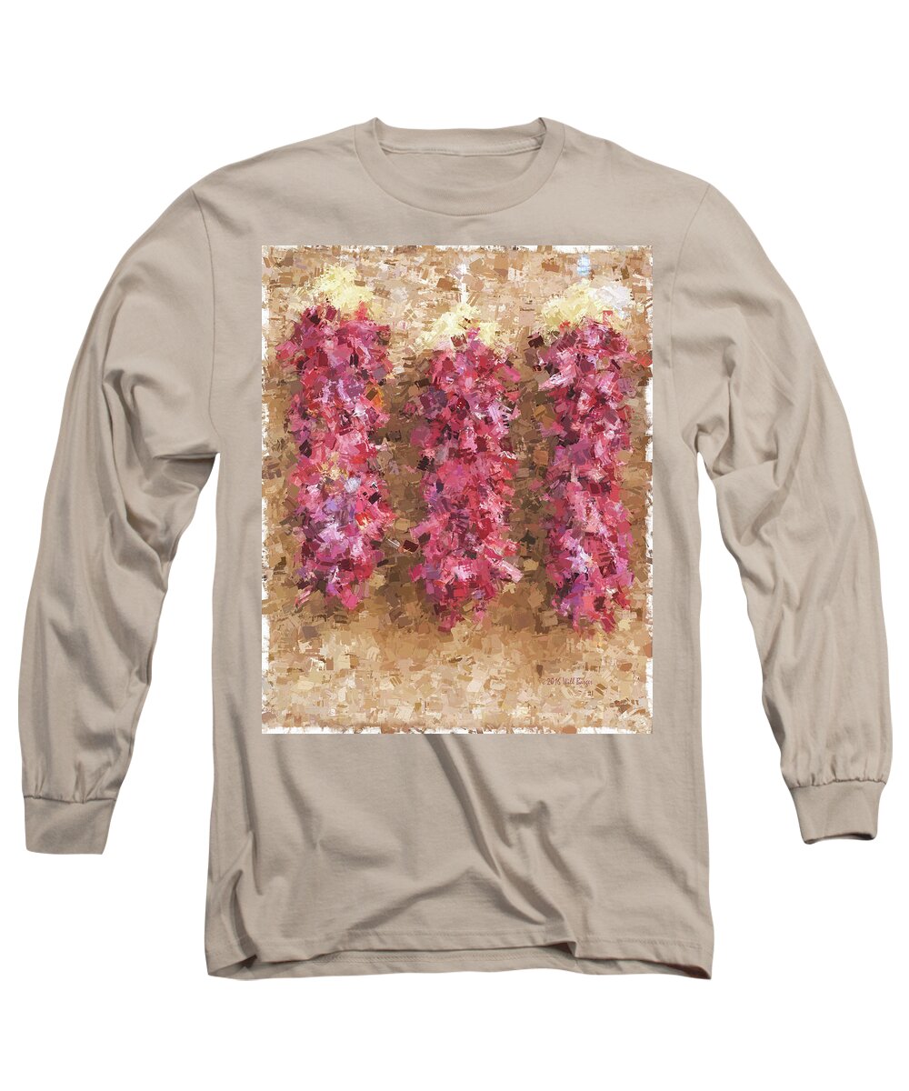 Arturo Long Sleeve T-Shirt featuring the painting Picante del Turo by Will Barger