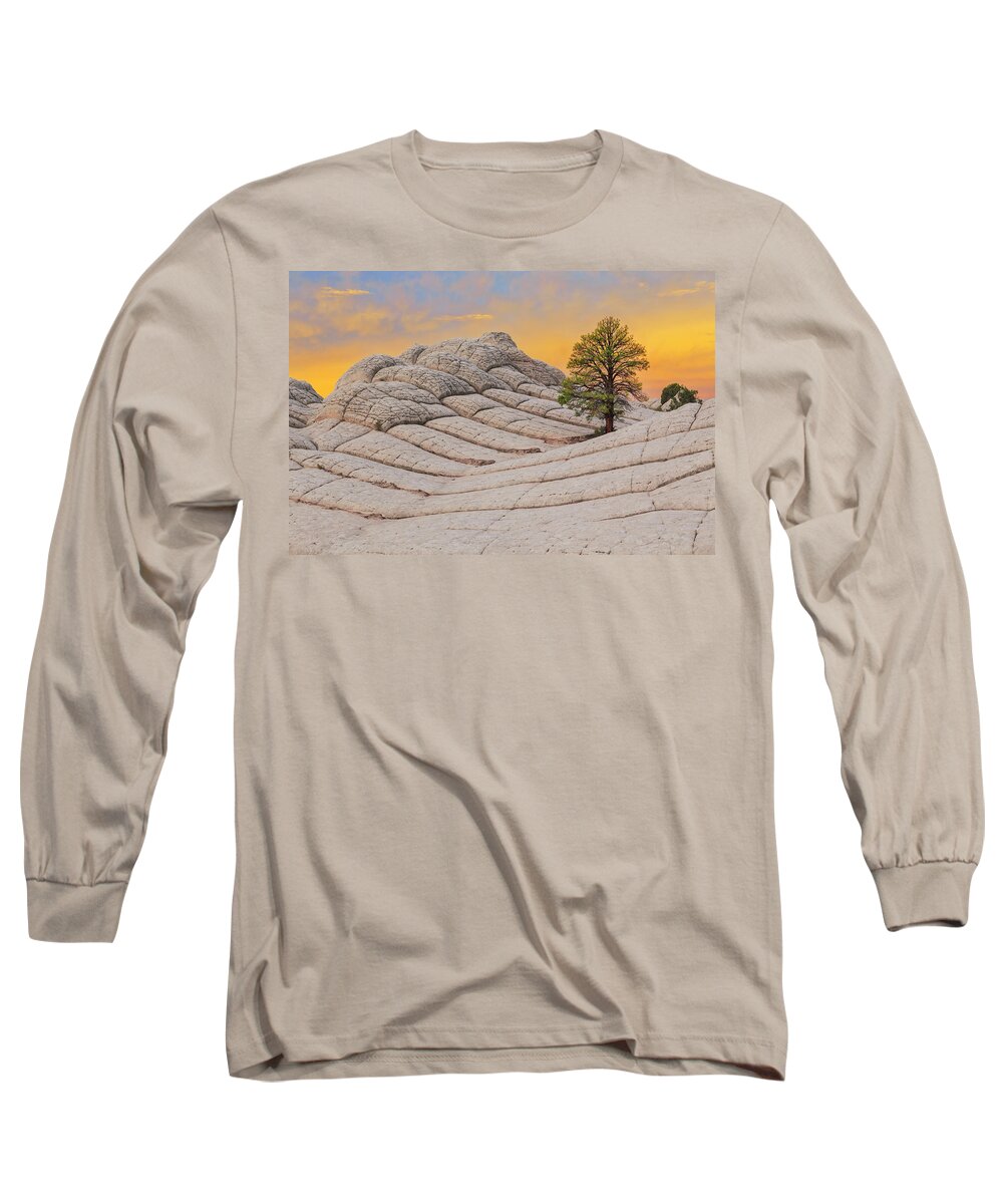 White Pocket Long Sleeve T-Shirt featuring the photograph Ponderosa Sunrise by Ralf Rohner