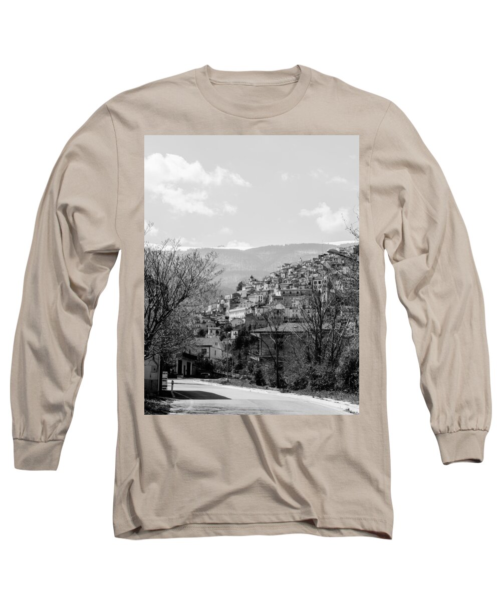 Abruzzo Long Sleeve T-Shirt featuring the photograph Pretoro - Landscape by AM FineArtPrints