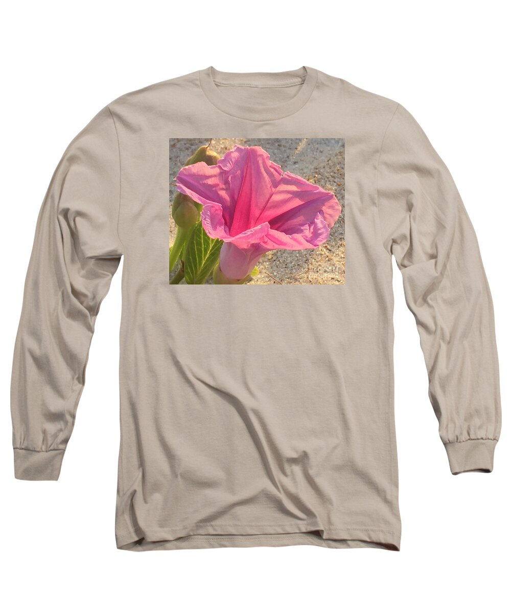 Railroad Vine Long Sleeve T-Shirt featuring the photograph Pretty in Pink by LeeAnn Kendall