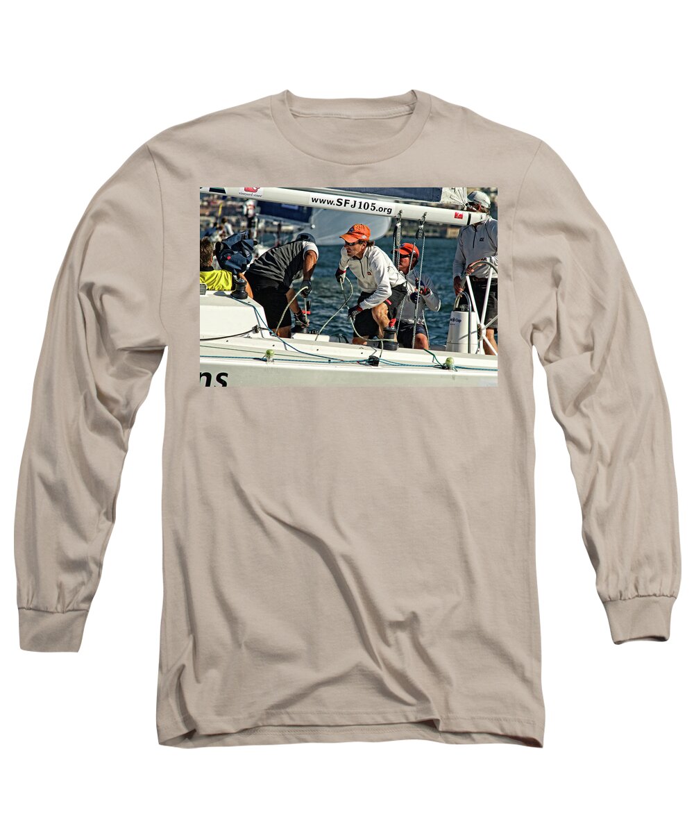 J/105 Long Sleeve T-Shirt featuring the photograph Professional Sailor by Ed Broberg