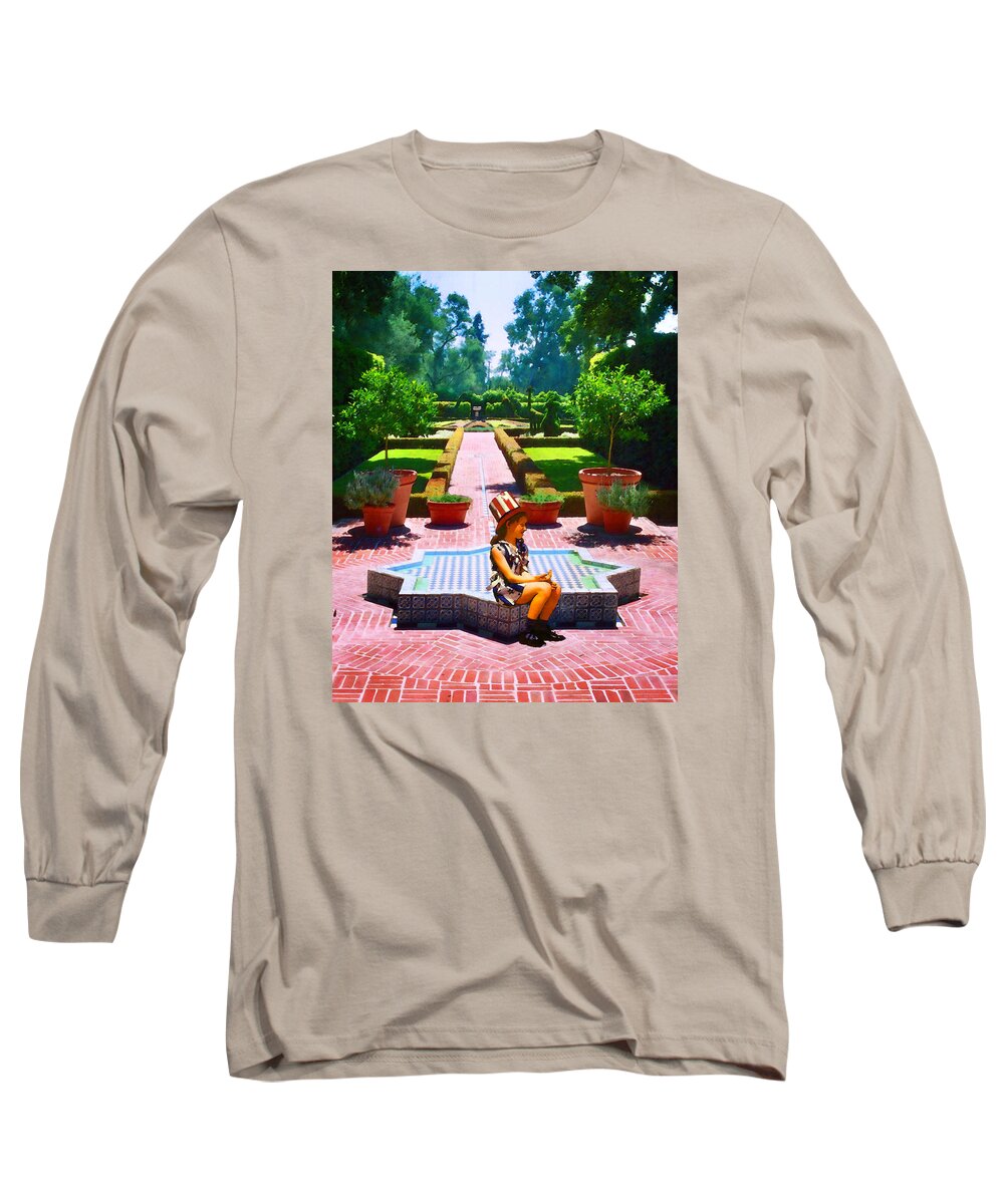 Girl Long Sleeve T-Shirt featuring the photograph Queen of America by Timothy Bulone