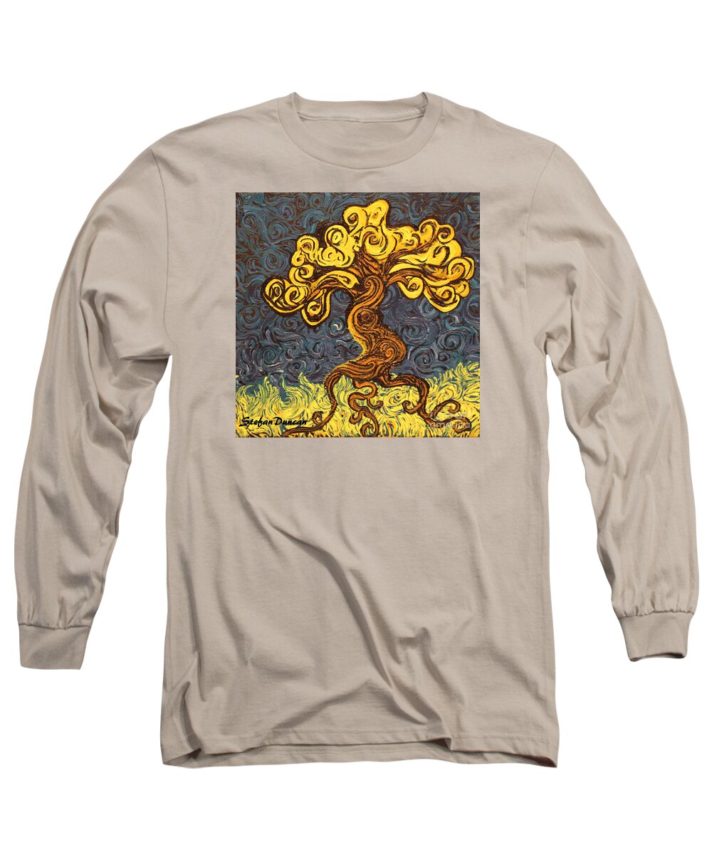 Impressionism Long Sleeve T-Shirt featuring the painting Radiant Within by Stefan Duncan