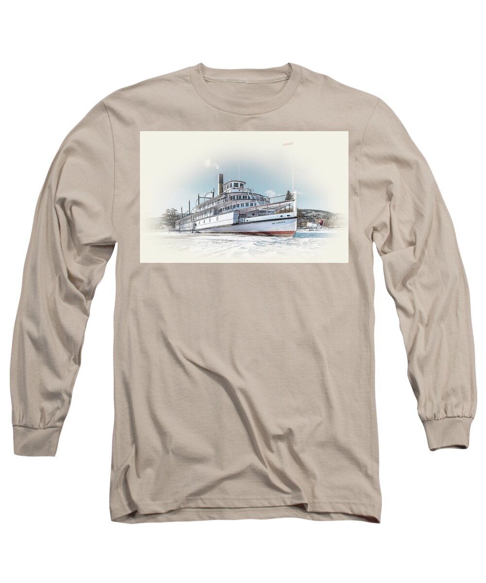 S S Sicamous Long Sleeve T-Shirt featuring the photograph S. S. Sicamous II by John Poon