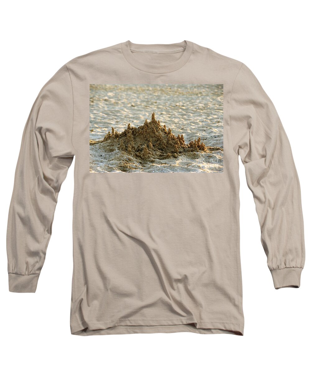 Sand Long Sleeve T-Shirt featuring the photograph Sand castle by Casper Cammeraat