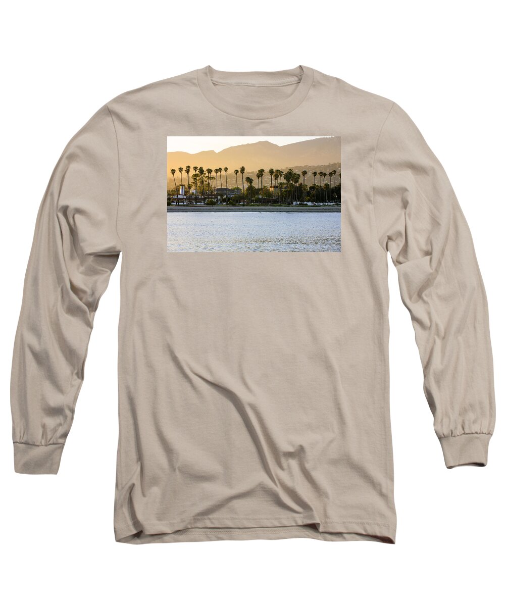 Sunset Long Sleeve T-Shirt featuring the photograph Santa Barbara at Sunset by Chris Smith