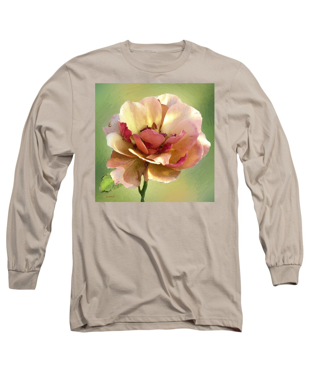 Rose Long Sleeve T-Shirt featuring the painting Seductive by RC DeWinter