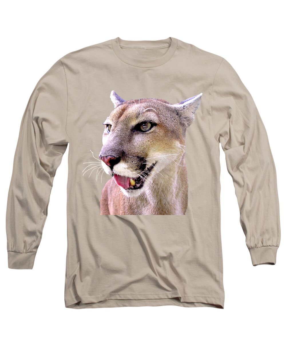 Panther Long Sleeve T-Shirt featuring the photograph Seeing But Not Looking by Sabrina Wheeler