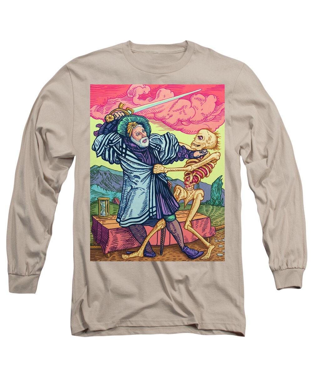 Self-portrait Long Sleeve T-Shirt featuring the painting Self-Portrait at 64 by James W Johnson