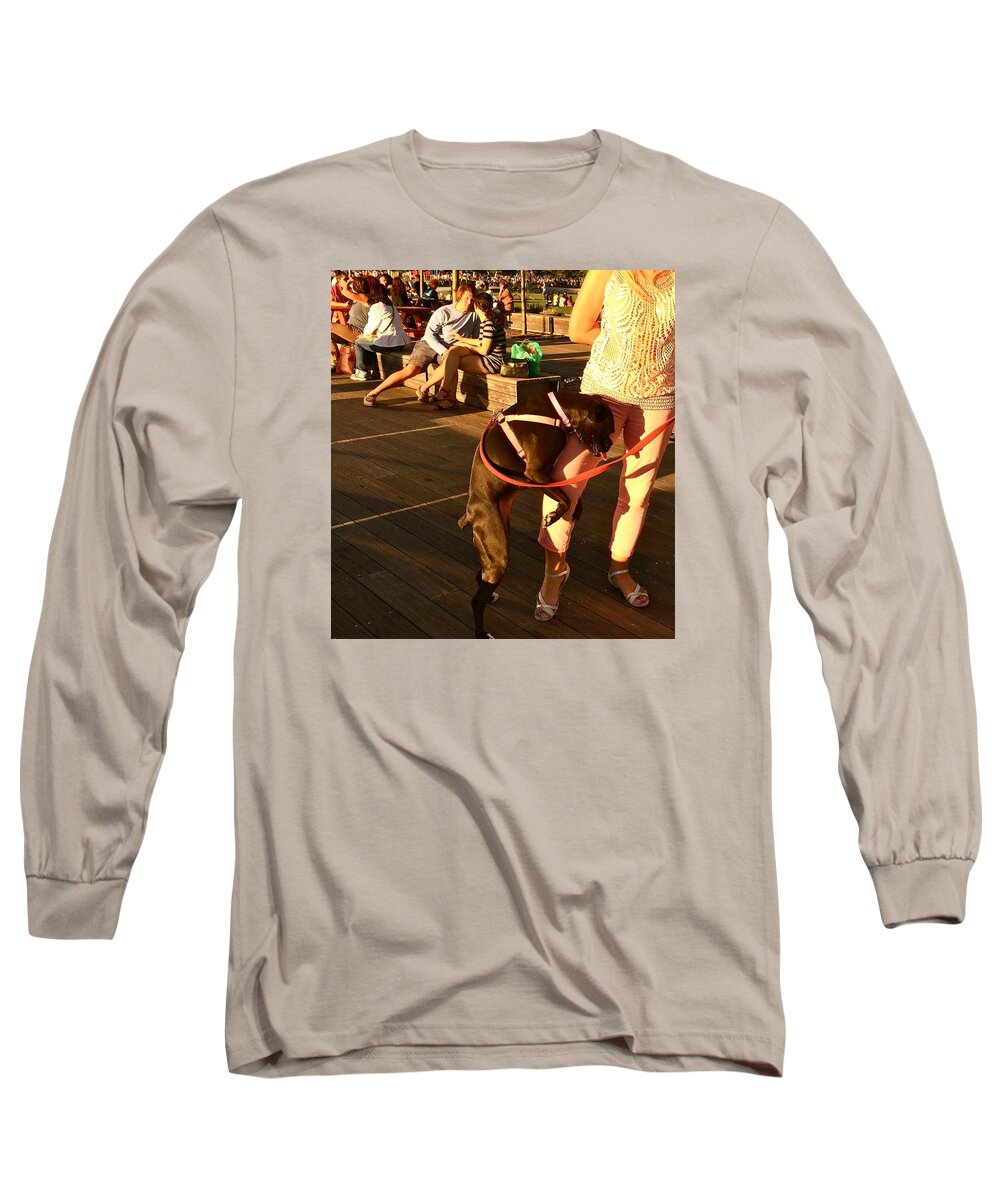 Dog Long Sleeve T-Shirt featuring the photograph September Romance by Yelena Tylkina