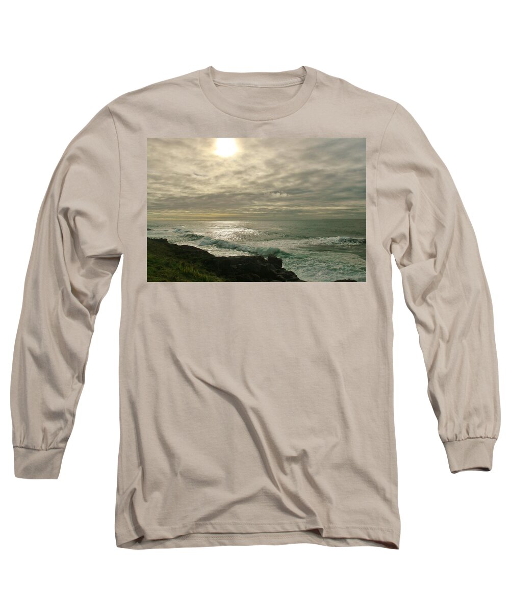 Ocean Long Sleeve T-Shirt featuring the photograph Shimmery Light by Sheila Ping