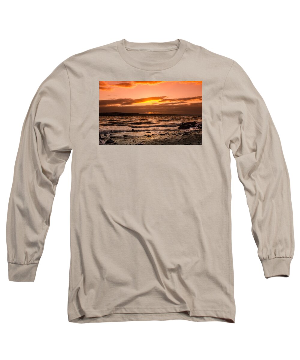 Skerries Long Sleeve T-Shirt featuring the photograph Skerries by Martina Fagan