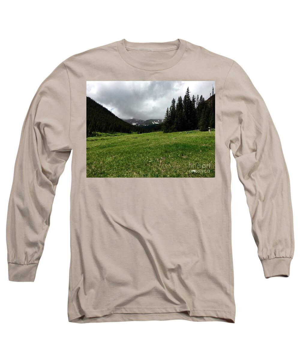 Nature Long Sleeve T-Shirt featuring the photograph Snow Clouds by Dennis Richardson
